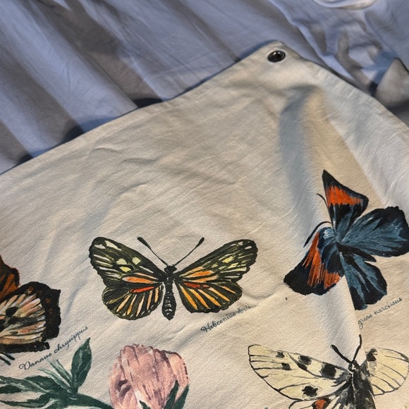 Floral and Butterfly Print Scarf - Picture 3 of 3